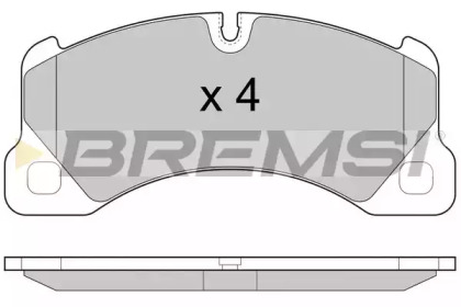 Комплект тормозных колодок BREMSI BP3457