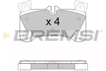 Комплект тормозных колодок BREMSI BP3458