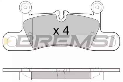 Комплект тормозных колодок BREMSI BP3459