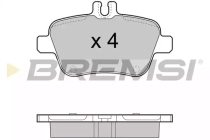 Комплект тормозных колодок BREMSI BP3469