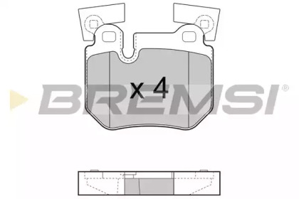 Комплект тормозных колодок BREMSI BP3473