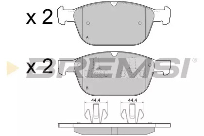 Комплект тормозных колодок BREMSI BP3475