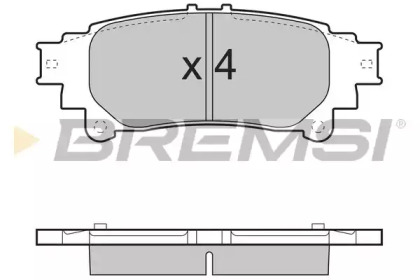 Комплект тормозных колодок BREMSI BP3482