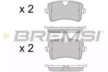 Комплект тормозных колодок BREMSI BP3502