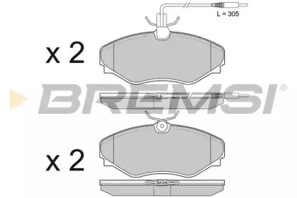 Комплект тормозных колодок BREMSI BP3510