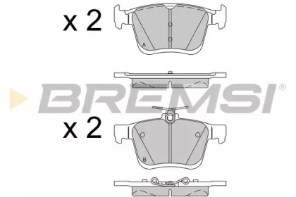 Комплект тормозных колодок BREMSI BP3518