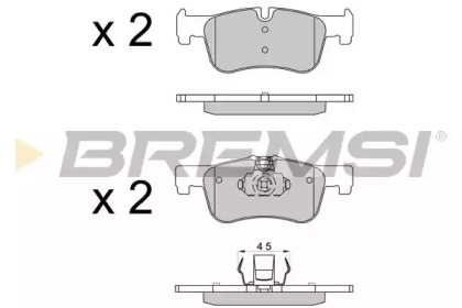 Комплект тормозных колодок BREMSI BP3520