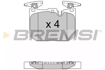 Комплект тормозных колодок BREMSI BP3522