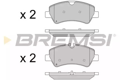 Комплект тормозных колодок BREMSI BP3526