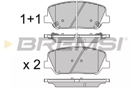 Комплект тормозных колодок BREMSI BP3530