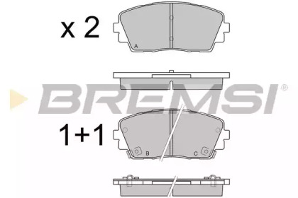 Комплект тормозных колодок BREMSI BP3532