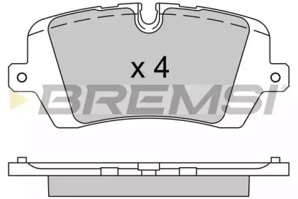 Комплект тормозных колодок BREMSI BP3533