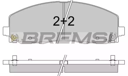 Комплект тормозных колодок BREMSI BP3543