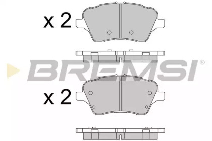 Комплект тормозных колодок BREMSI BP3545