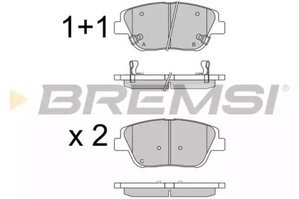 Комплект тормозных колодок BREMSI BP3548