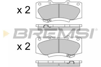 Комплект тормозных колодок BREMSI BP3549