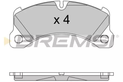 Комплект тормозных колодок BREMSI BP3552