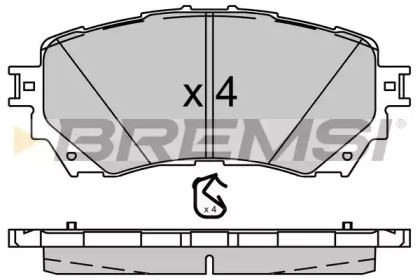 Комплект тормозных колодок BREMSI BP3554