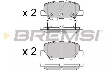 Комплект тормозных колодок BREMSI BP3555