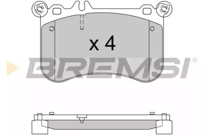 Комплект тормозных колодок BREMSI BP3563