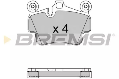 Комплект тормозных колодок BREMSI BP3564