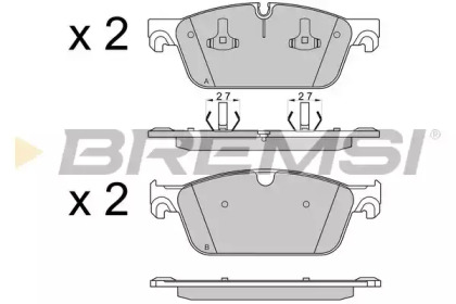 Комплект тормозных колодок BREMSI BP3565