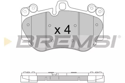 Комплект тормозных колодок BREMSI BP3568