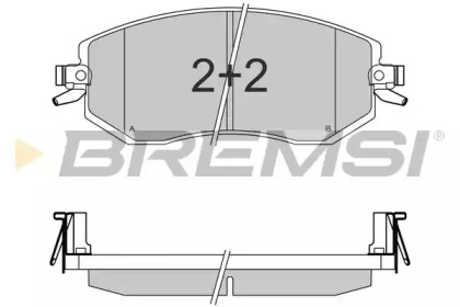 Комплект тормозных колодок BREMSI BP3570