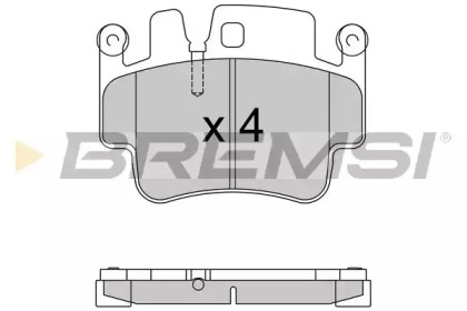 Комплект тормозных колодок BREMSI BP3573