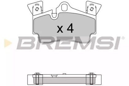 Комплект тормозных колодок BREMSI BP3574