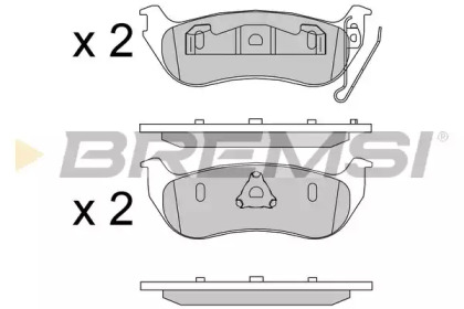 Комплект тормозных колодок BREMSI BP3576