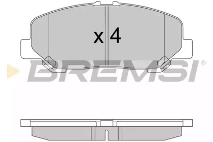 Комплект тормозных колодок BREMSI BP3579