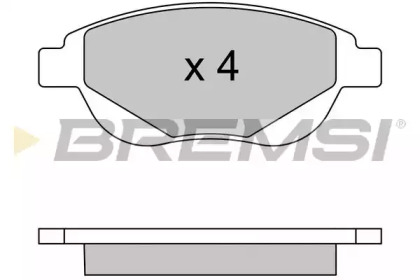 Комплект тормозных колодок BREMSI BP3580