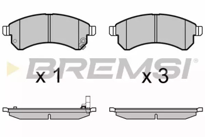 Комплект тормозных колодок BREMSI BP3584