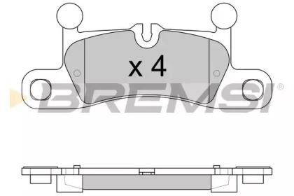 Комплект тормозных колодок BREMSI BP3585