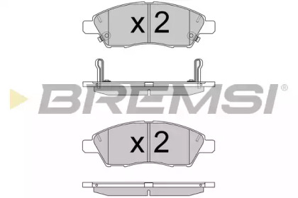 Комплект тормозных колодок BREMSI BP3589