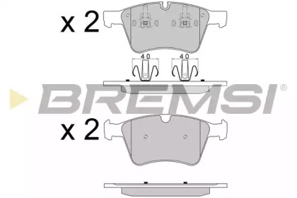 Комплект тормозных колодок BREMSI BP3590