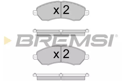 Комплект тормозных колодок BREMSI BP3593