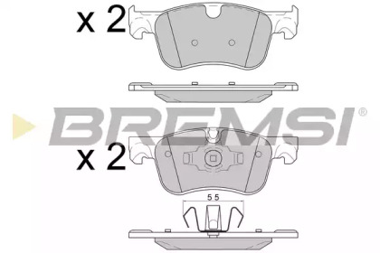 Комплект тормозных колодок BREMSI BP3597