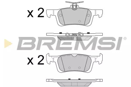 Комплект тормозных колодок BREMSI BP3602