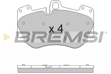 Комплект тормозных колодок BREMSI BP3611