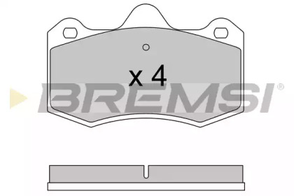 Комплект тормозных колодок BREMSI BP3617