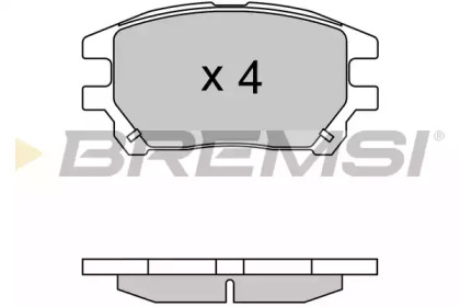 Комплект тормозных колодок BREMSI BP3622