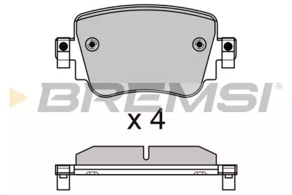 Комплект тормозных колодок BREMSI BP3623