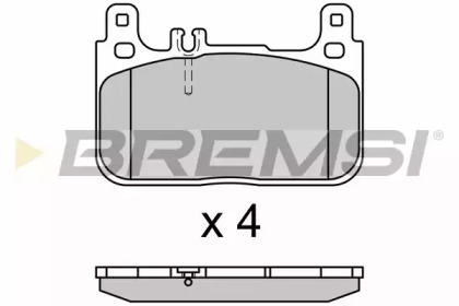 Комплект тормозных колодок BREMSI BP3628