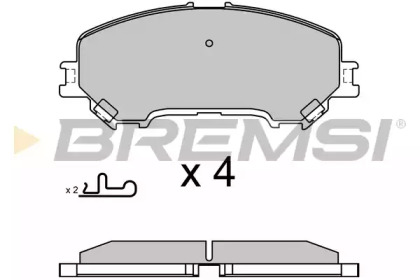 Комплект тормозных колодок BREMSI BP3629