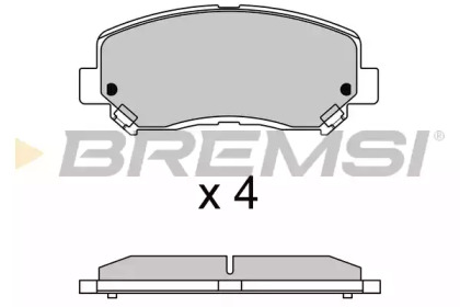 Комплект тормозных колодок BREMSI BP3635