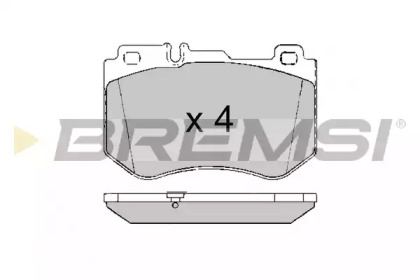 Комплект тормозных колодок BREMSI BP3636