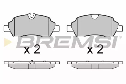 Комплект тормозных колодок BREMSI BP3652