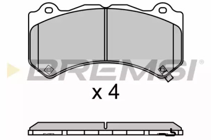 Комплект тормозных колодок BREMSI BP3670